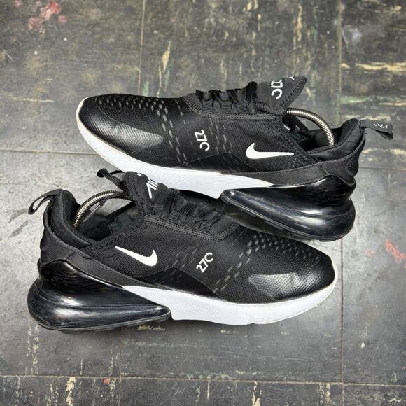 Nike Air Max 270 AH6789-001 Women’s Size 9.5 Black White Sneaker - Picture 2 of 8